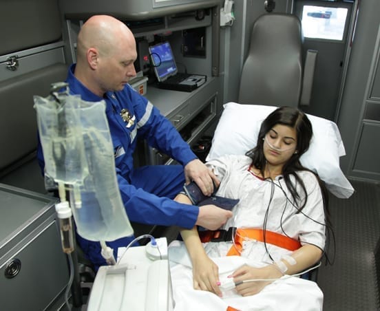 Our staff caring for our patient